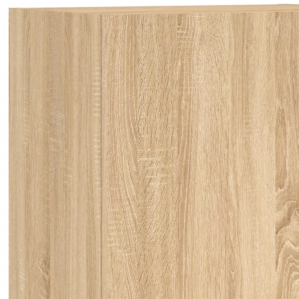 TV Wall Unit | Sonoma Oak | Engineered Wood | Large | TV Wall Unit