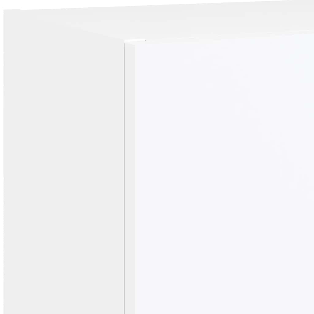 5 Piece TV Wall Units with LED White Engineered Wood