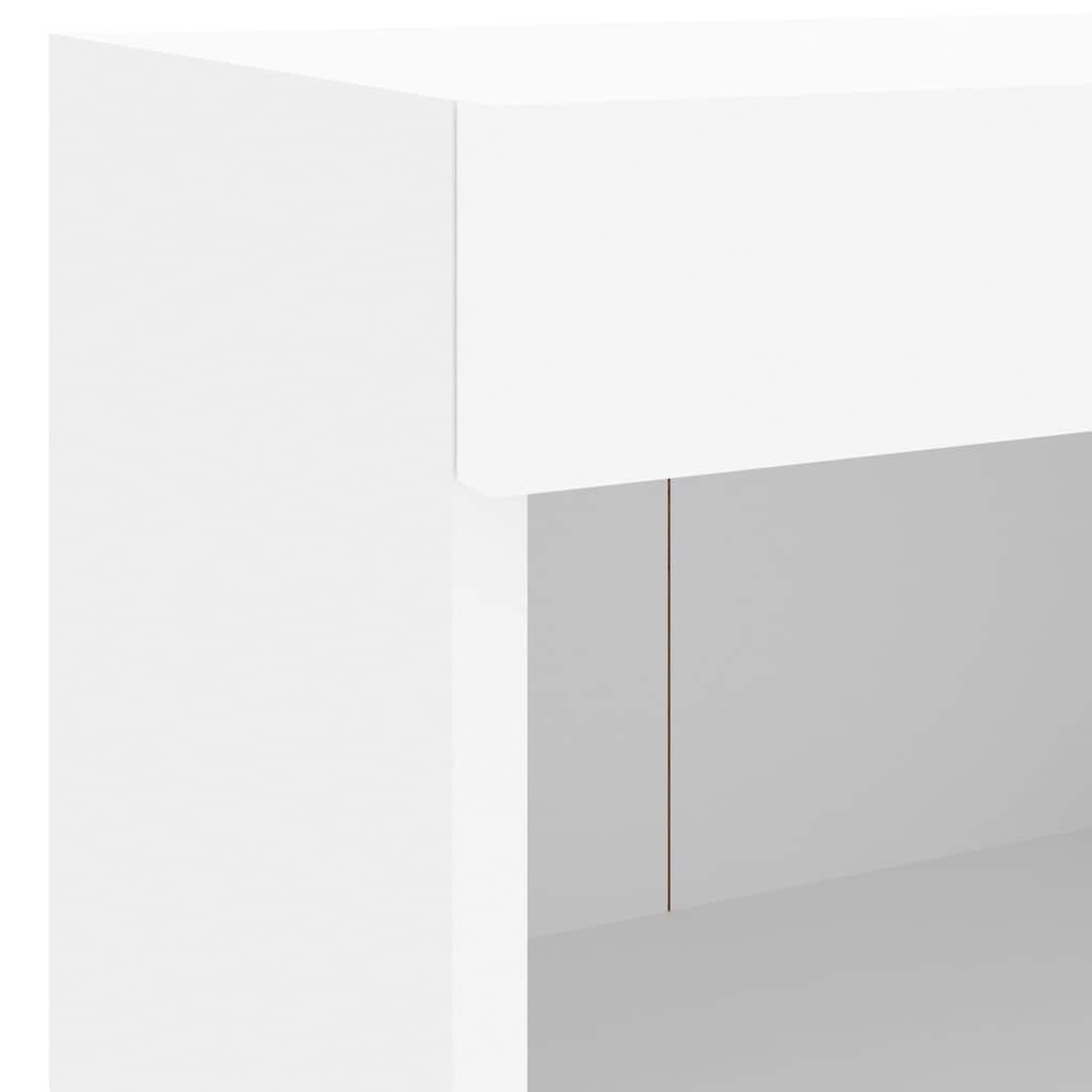 5 Piece TV Wall Units with LED White Engineered Wood