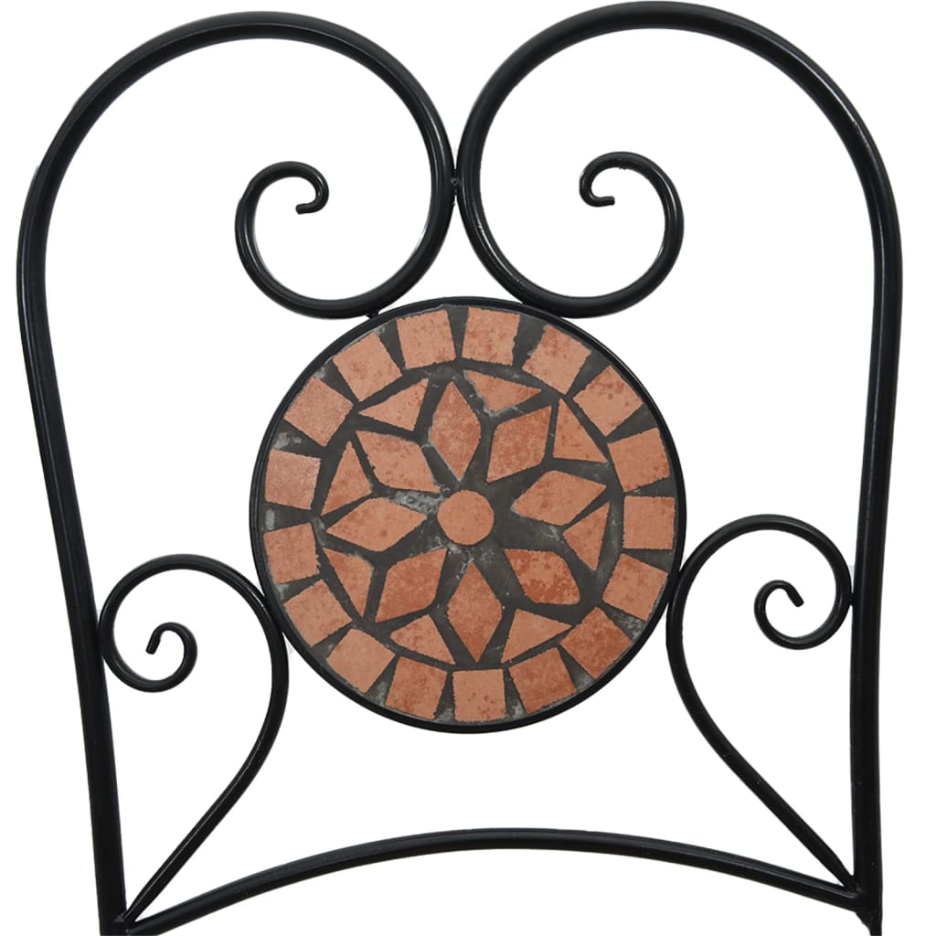 Folding Chairs 2 pcs Terracotta Ceramic