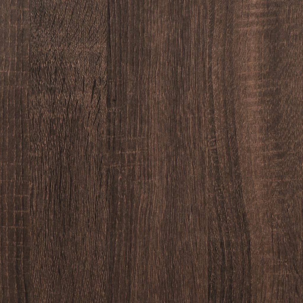 Baker's Rack Brown Oak 90x40x84 cm Engineered Wood and Metal