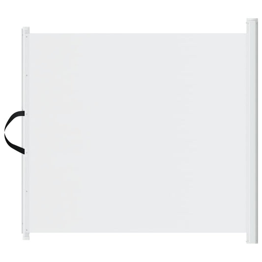 Retractable Pet Gate White 117.5x125 cm