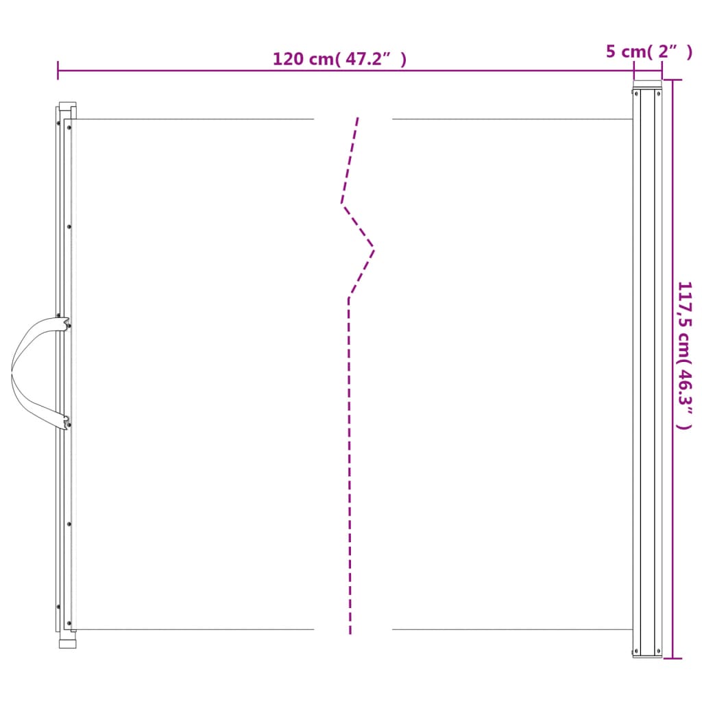 Retractable Pet Gate Black 46.3"x49.2