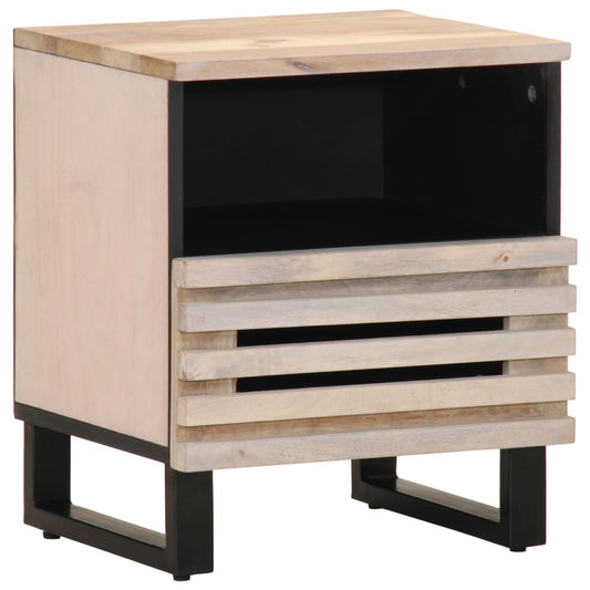 Bedside Cabinets 2 pcs 40x34x46 cm Solid Wood Bleached Mango