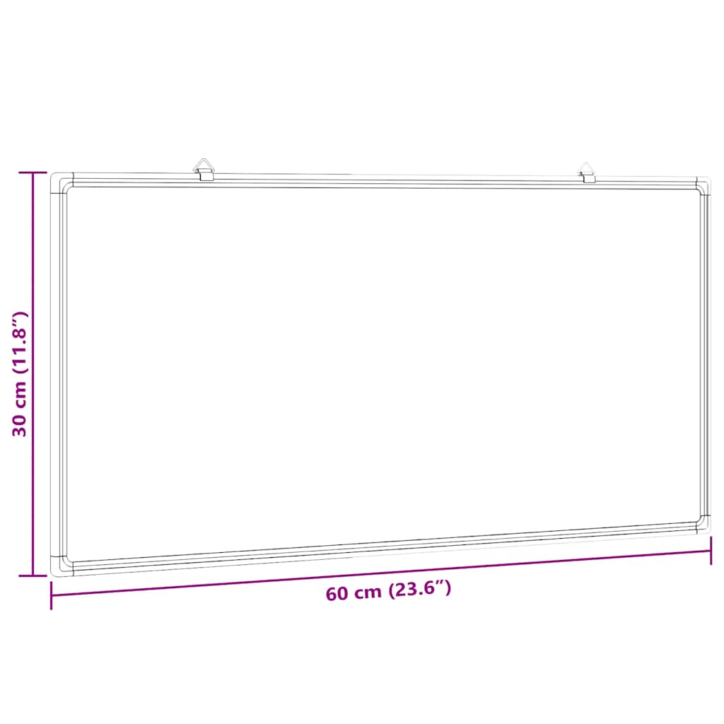 Magnetic Whiteboard 60x30x1.7 cm Aluminium