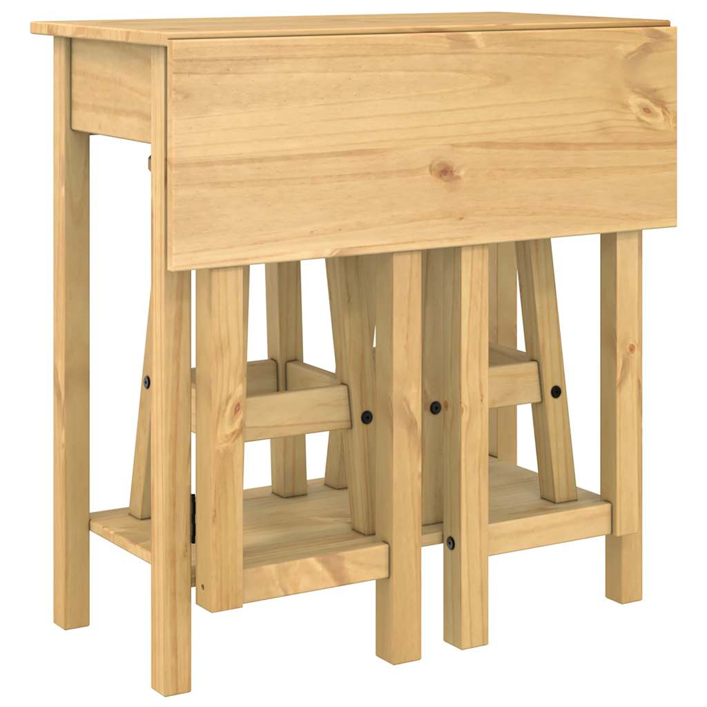 3 Piece Bar Set Solid Wood Pine