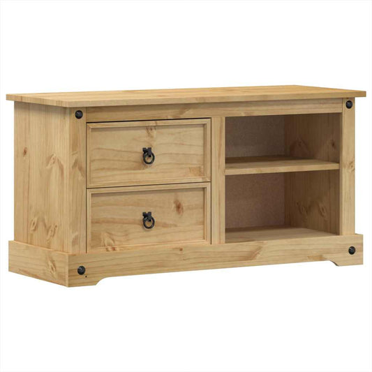 TV Cabinet Corona 100x40x52 cm Solid Wood Pine