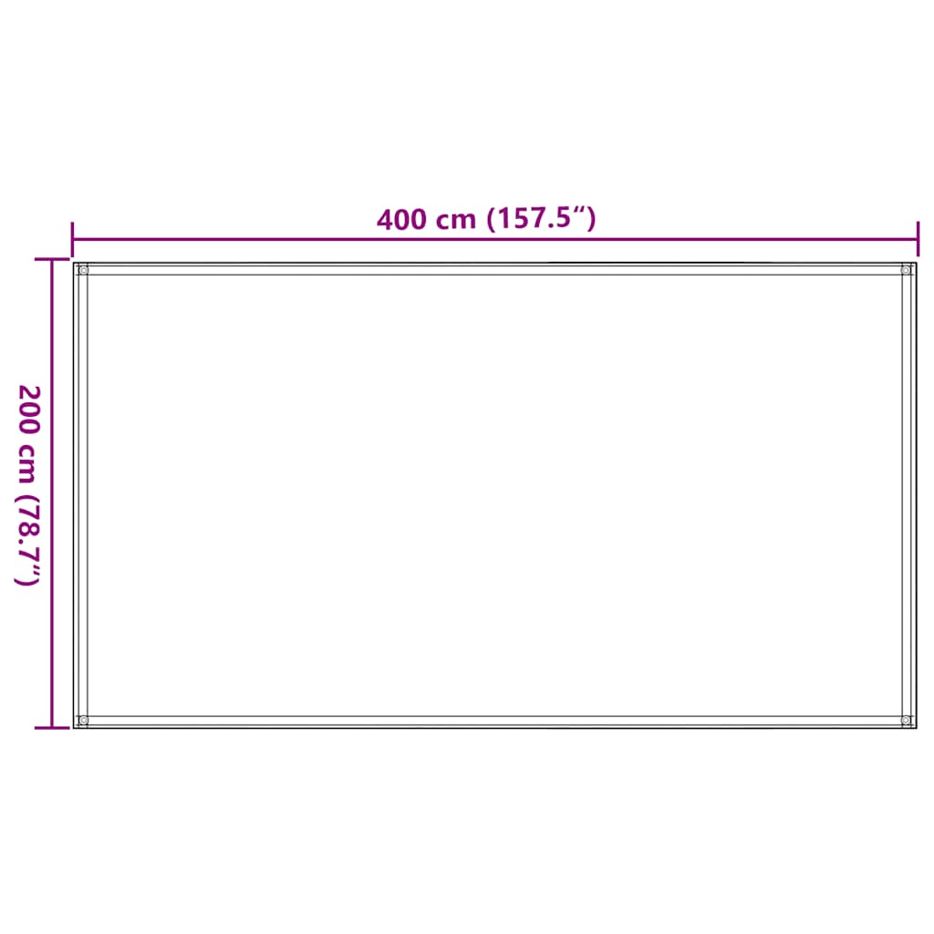 Tent Carpet Light Green 200x400 cm HDPE