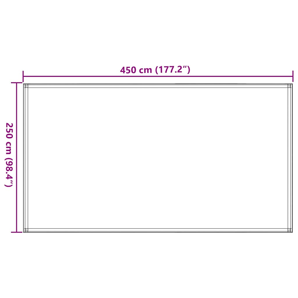 Tent Carpet Sand 250x450 cm HDPE