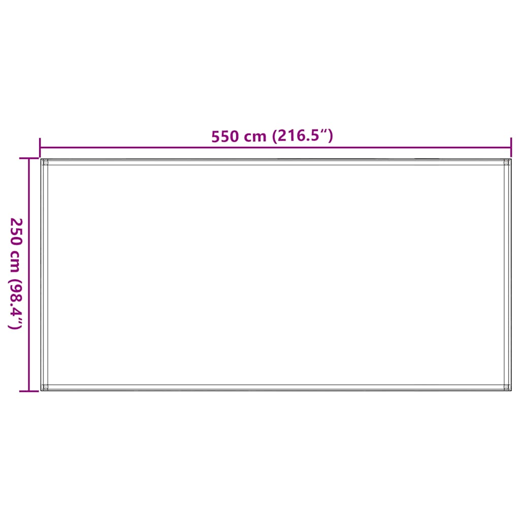 Tent Carpet Sand 250x550 cm HDPE