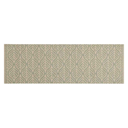Kitchen Rug Washable Leaves 60x180 cm Velvet