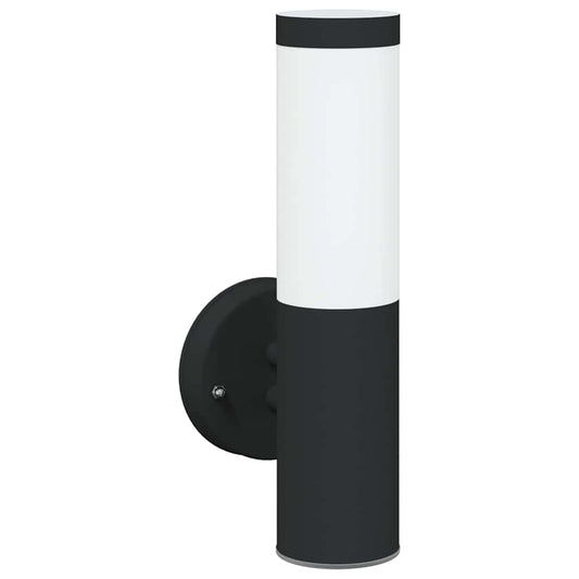 Outdoor Wall Light Black 15 x 7.5 x 33 cm