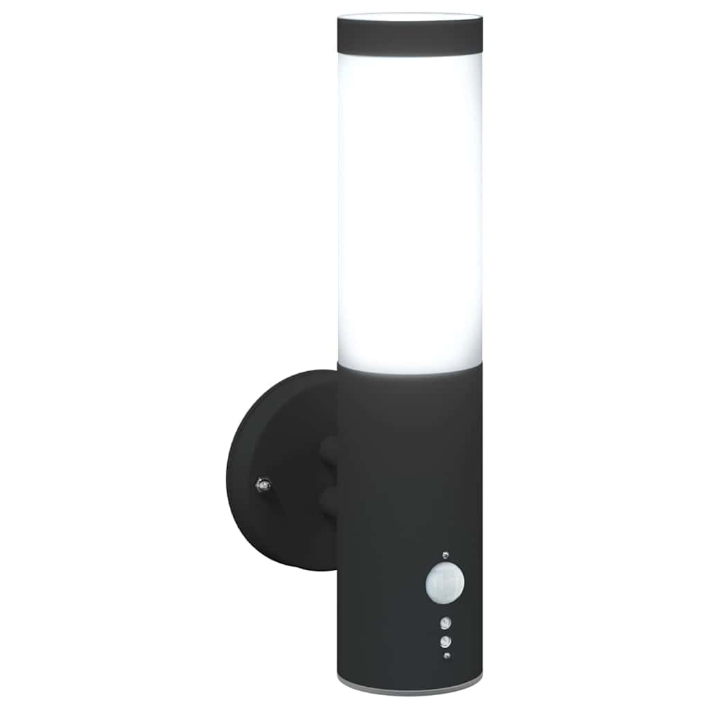 Outdoor Wall Light 2 pcs Black 15 x 7.5 x 33 cm