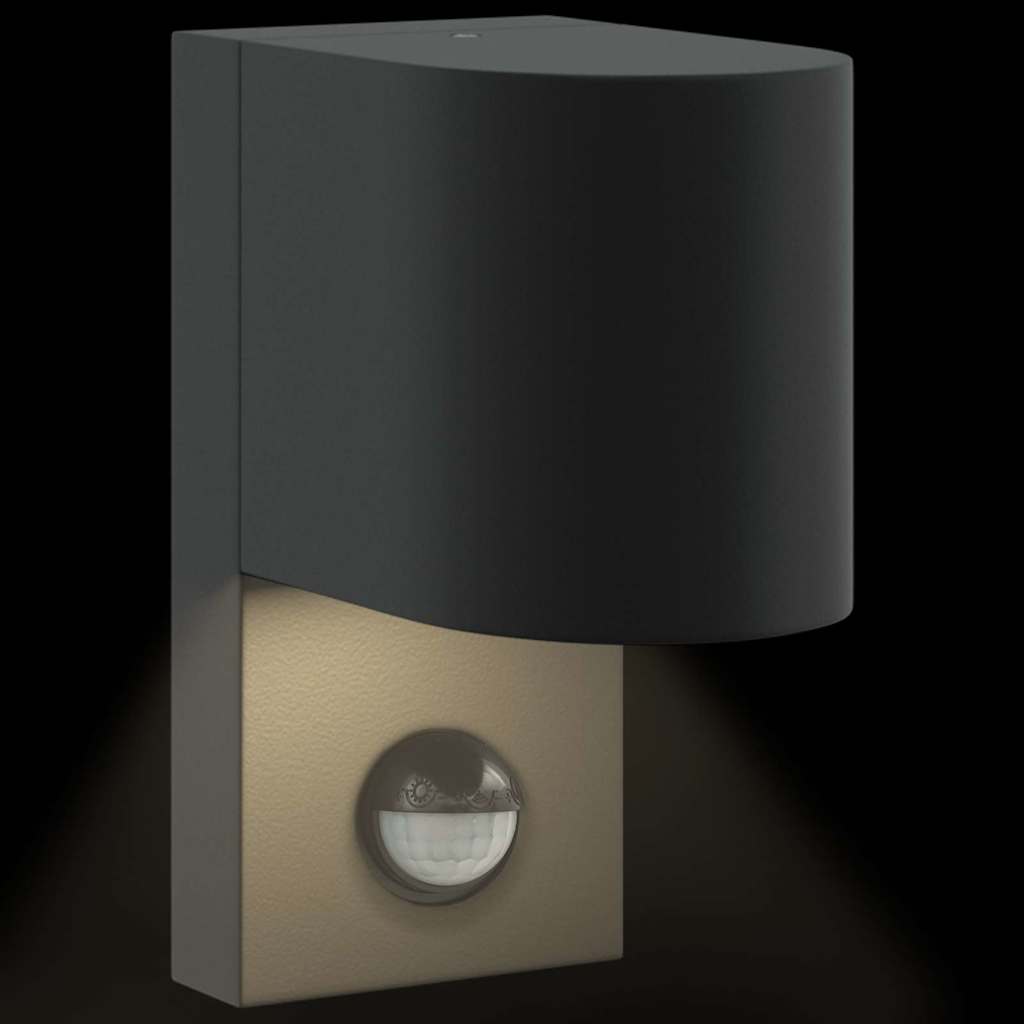 Outdoor Wall Light 2 pcs Black 12 x 7 x 15 cm Stainless Steel