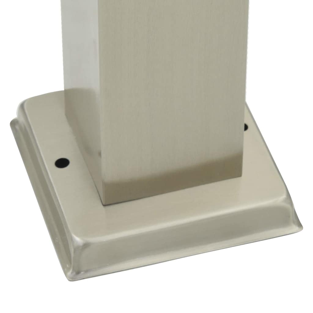 Bollard Lights with Sensor&Outlet 3 pcs 110 cm Stainless Steel IP44