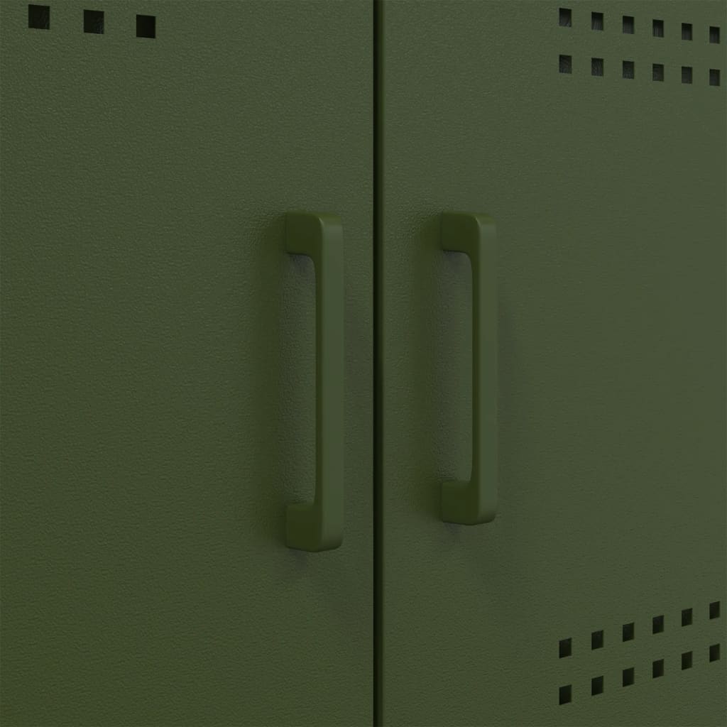 TV Cabinet Olive Green 68x39x50.5 cm Steel