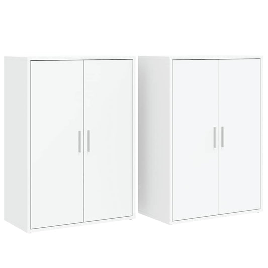 Sideboards 2 pcs White 60x31x84 cm Engineered Wood