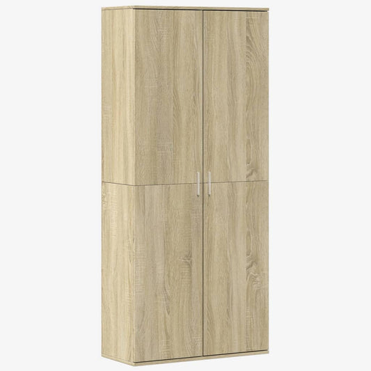 Highboard Sonoma Oak 80x35x180 cm Engineered Wood