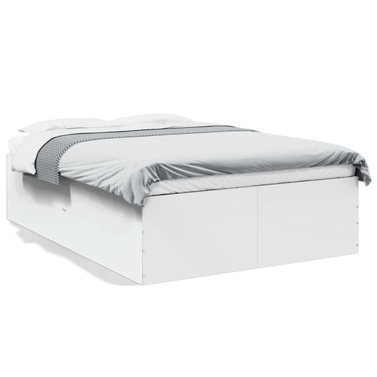 Bed Frame without Mattress White 135x190 cm Double