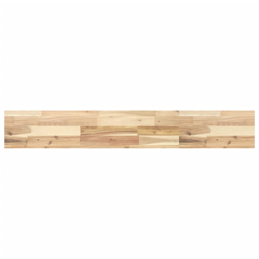 Floating Shelf 140x20x4 cm Untreated Solid Wood Acacia