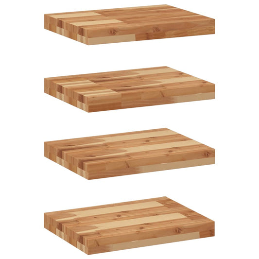Floating Shelves 4 pcs 60x30x4cm Oil Finished Solid Wood Acacia