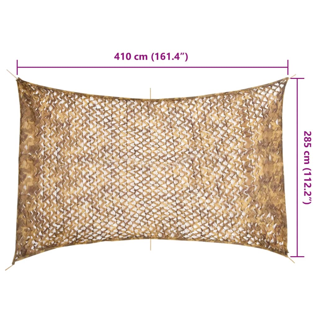 Camouflage Net with Storage Bag 410x285 cm Sand