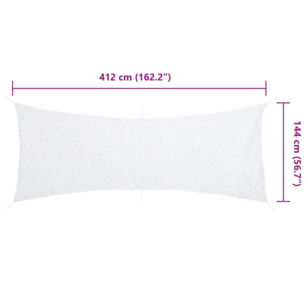 Camouflage Net with Storage Bag 412x144 cm White