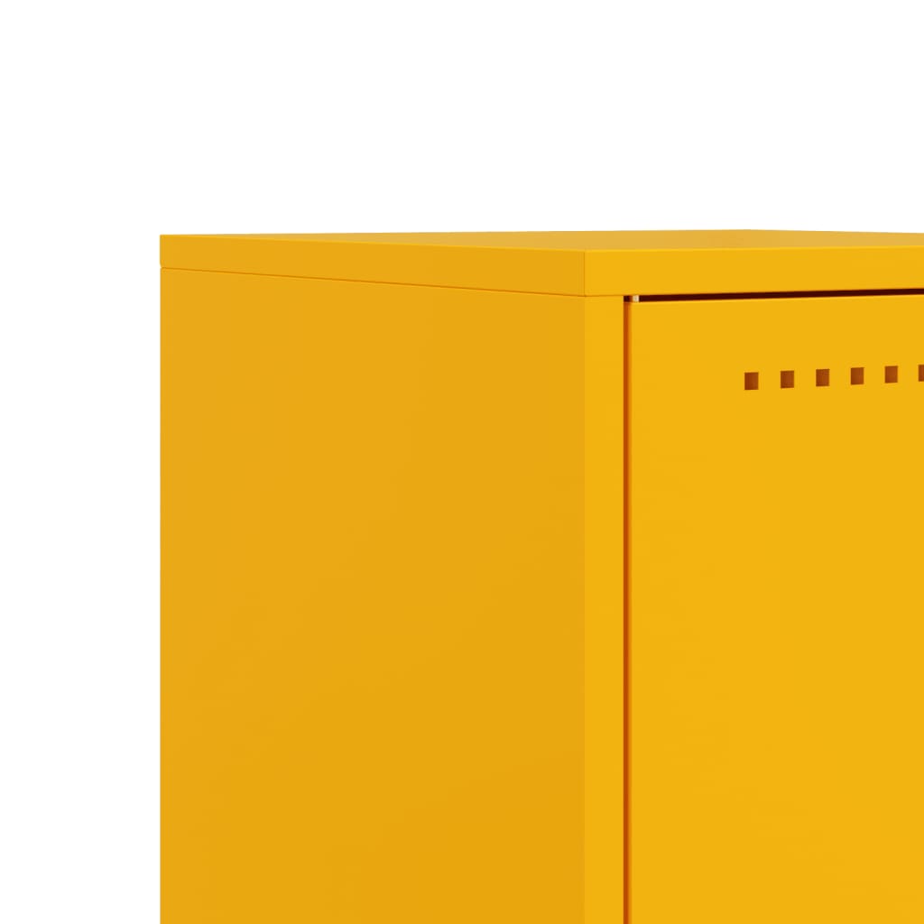 Bedside Cabinet | Mustard Yellow | Steel | Medium | Bedside Cabinet