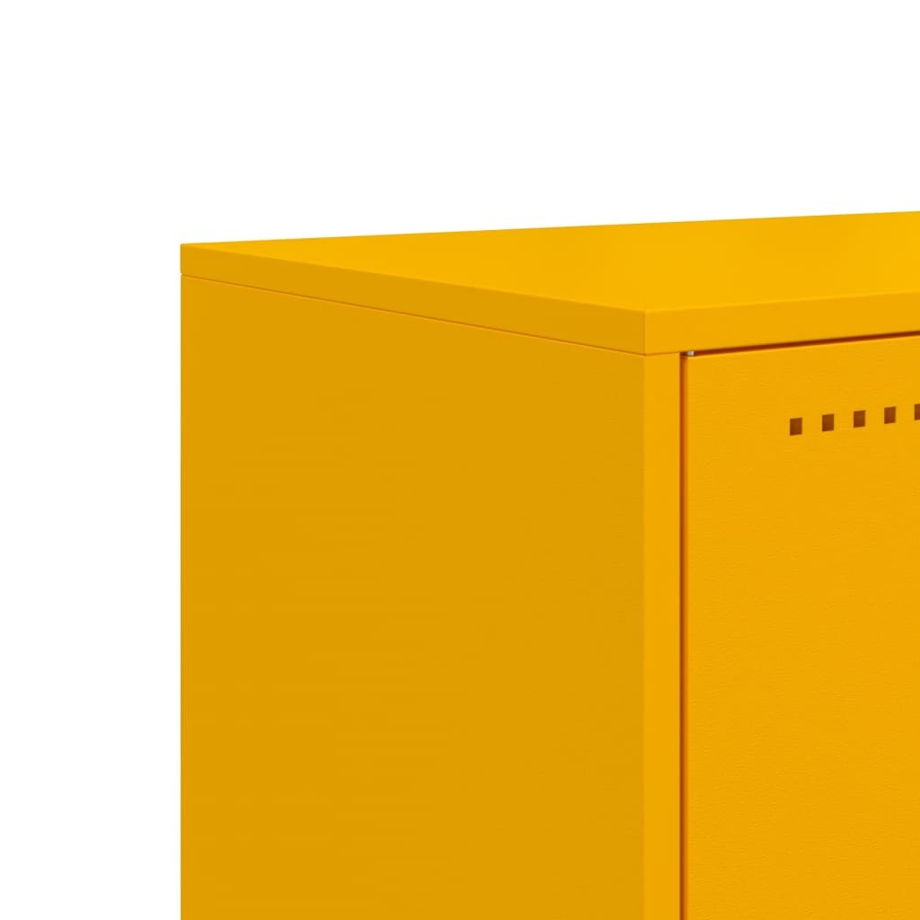 TV Cabinet Mustard Yellow 100.5x39x60.5 cm Steel
