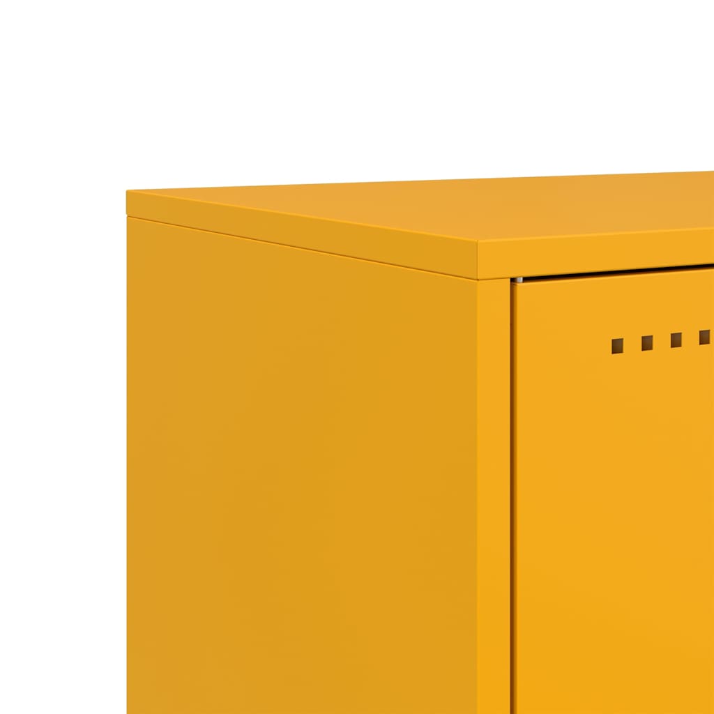 TV Cabinet Mustard Yellow 68x39x60.5 cm Steel