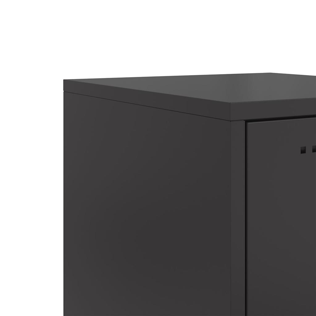 Highboard Black 36x39x123 cm Steel