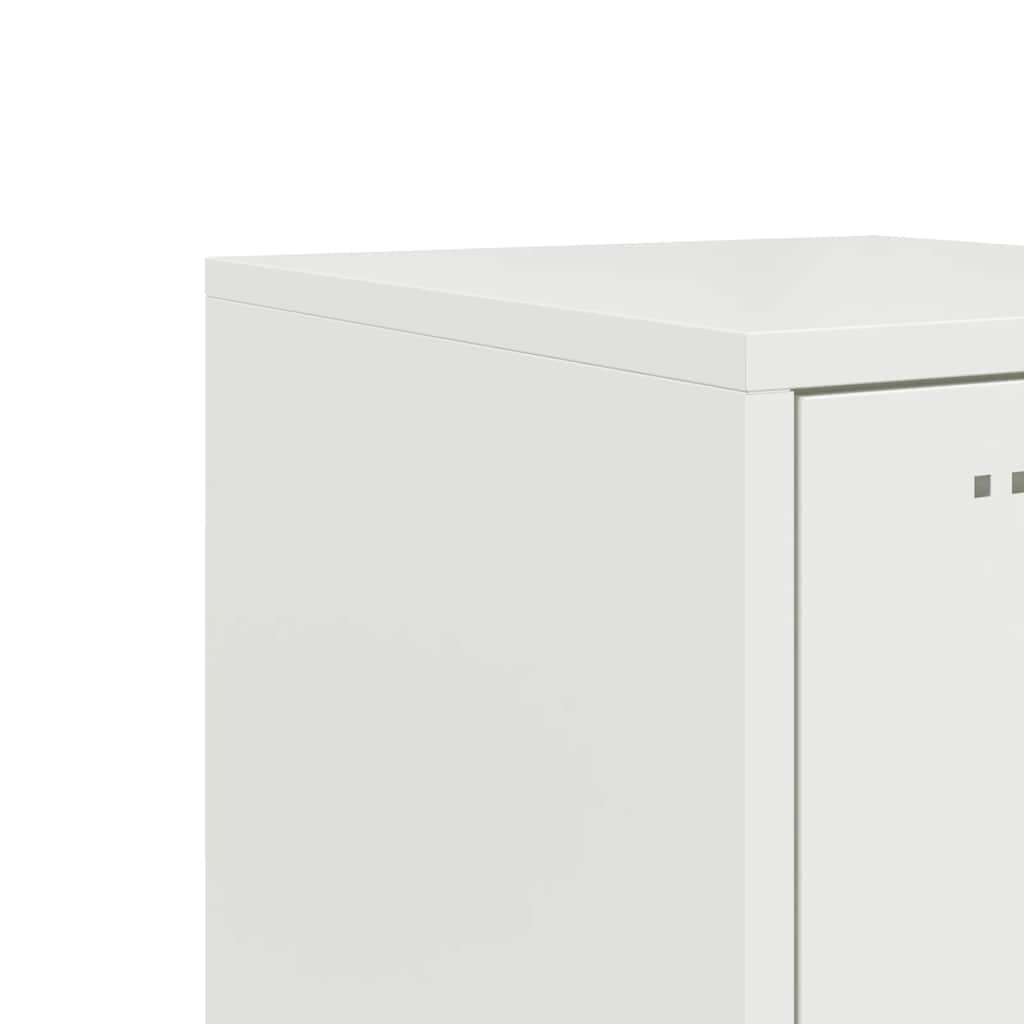 Highboard White 36x39x107 cm Steel
