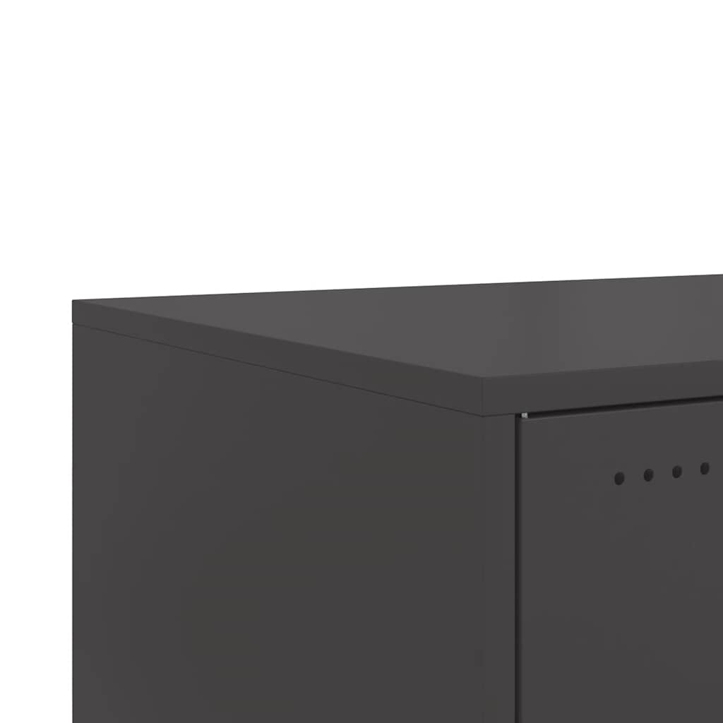 Coffee Table | Black | Cold-rolled steel | Medium | Lockable wheels
