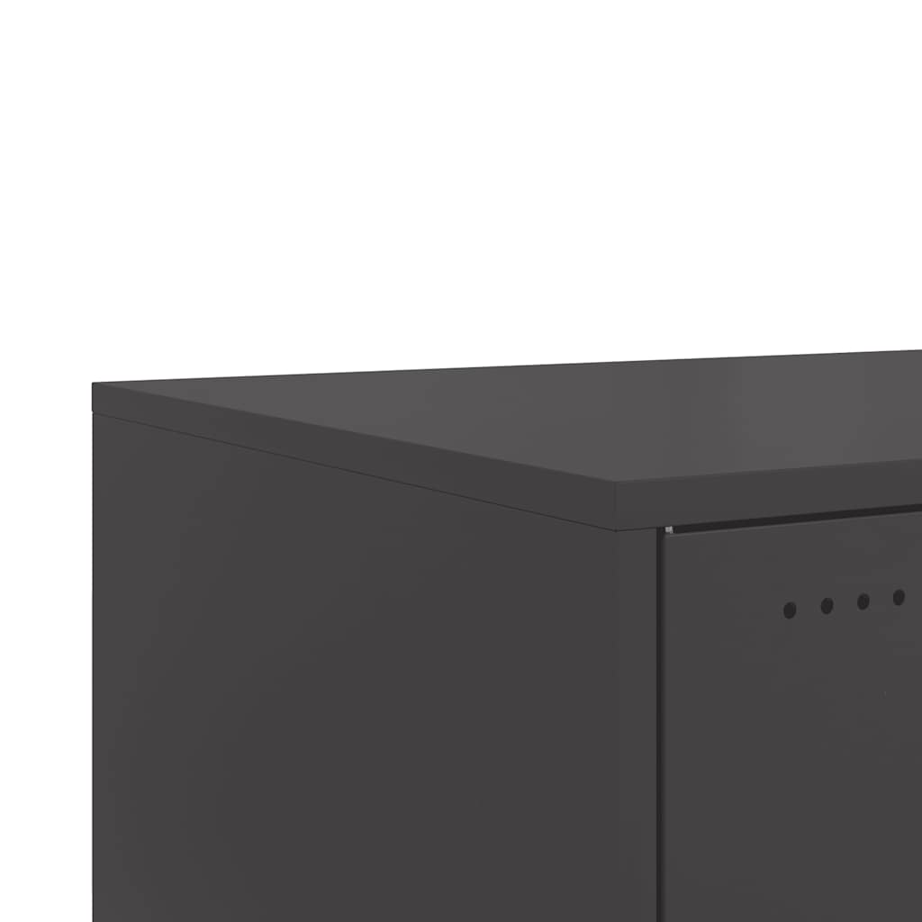Coffee Table Black 68x50x43.5 cm Steel