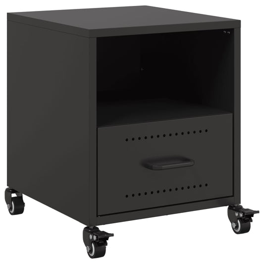 Bedside Cabinet | Black | Cold-rolled steel | Small | Portable