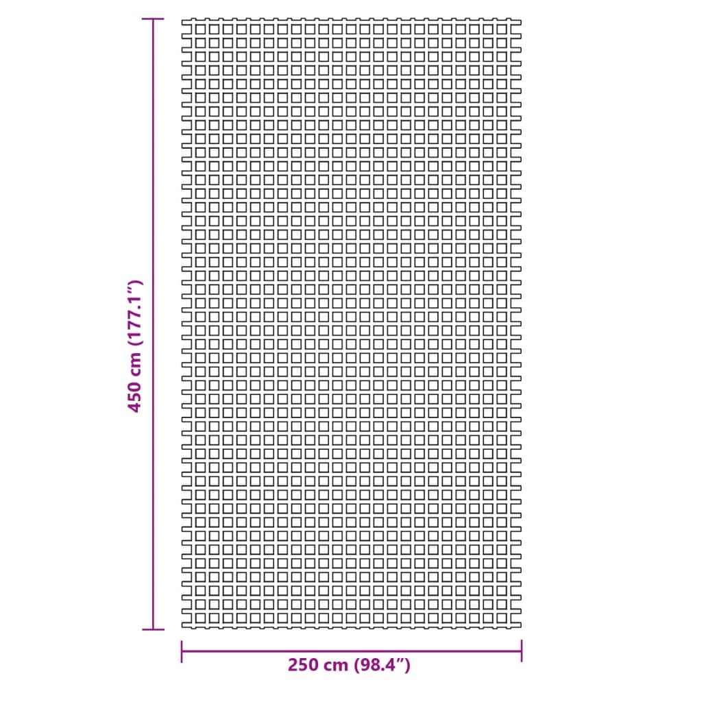 Tent Carpet Green 4.5x2.5 m