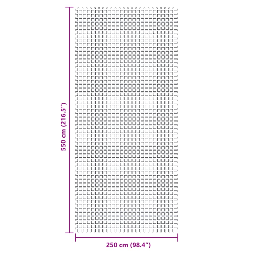 Tent Carpet Green 5.5x2.5 m