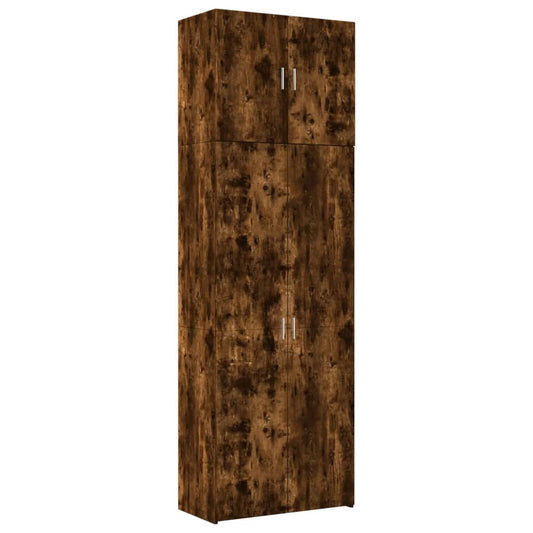 Highboard Smoked Oak 80x42.5x249 cm Engineered Wood