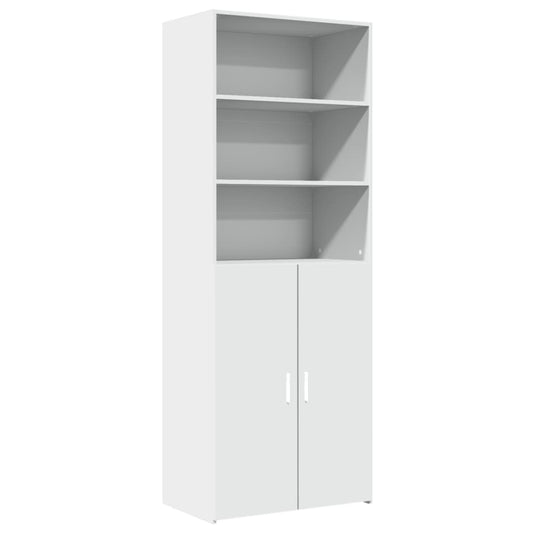 Highboard White 70x42,5x185 cm Engineered Wood