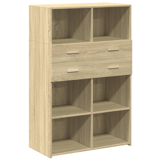 Highboard Sonoma Oak 80x42.5x124 cm Engineered Wood