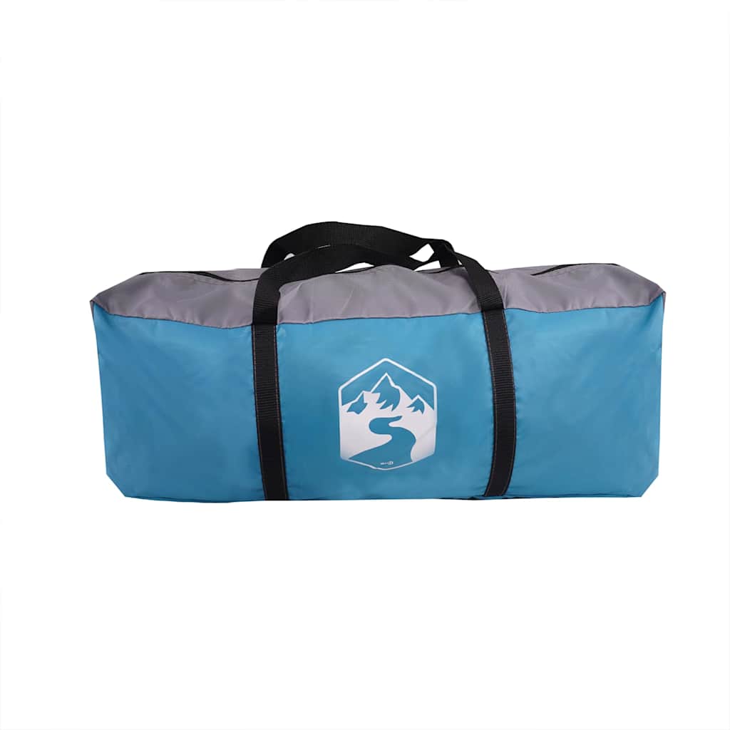 Family Tent with Porch Dome 9-Person Blue Waterproof