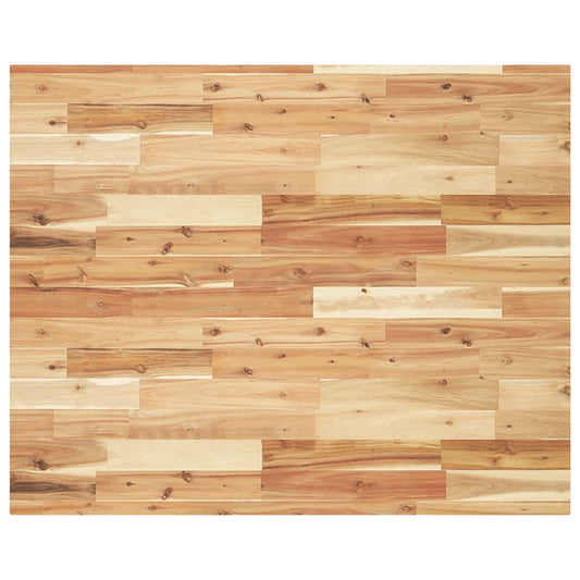 Table Top Rectangular 100x80x4 cm Solid Wood Acacia
