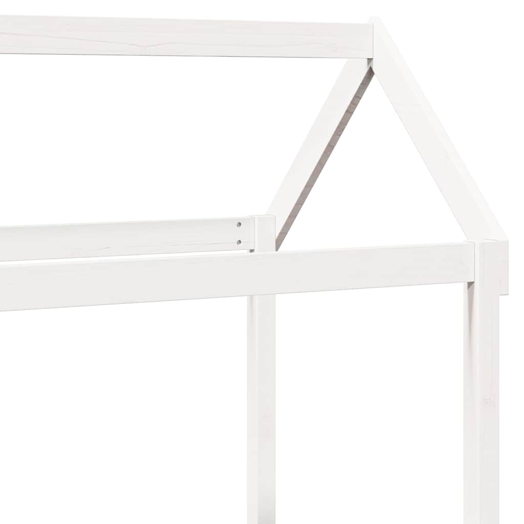 Day Bed Set with Roof without Mattress White 80x200 cm