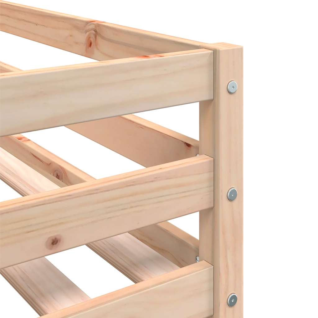 Bunk Bed without Mattress Pink 90x190 cm Solid Wood Pine