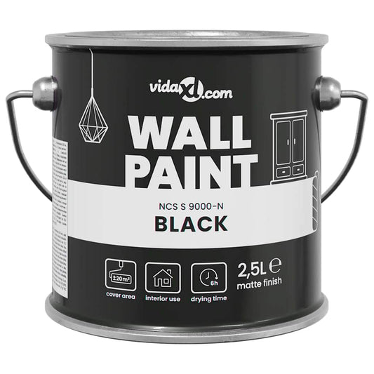 Wall Paint Black 2.5 L Wall Print