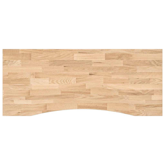 Desk Top Untreated 120x60x2.5 cm Solid Wood Oak Rectangular