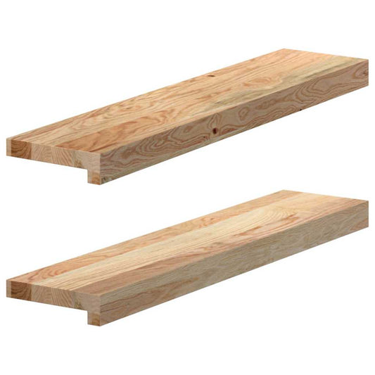 Window Sills 2 pcs Untreated 70x15x2 cm Solid Wood Oak