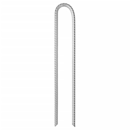 Tent Pegs 12 pcs U-shaped 37 cm Ø11.3 mm Galvanised Steel