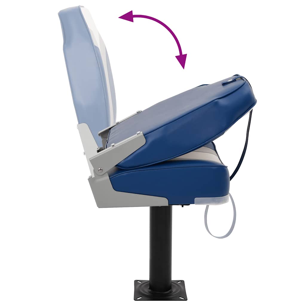 Boat Seats 2 pcs with Pedestal 360° Rotatable