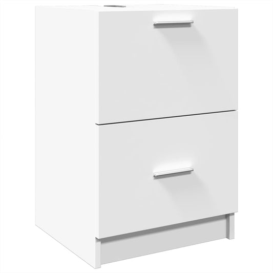 Sink Cabinet White 40x37x59 cm Engineered Wood